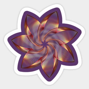 Lotus Flower Prismatic Sticker